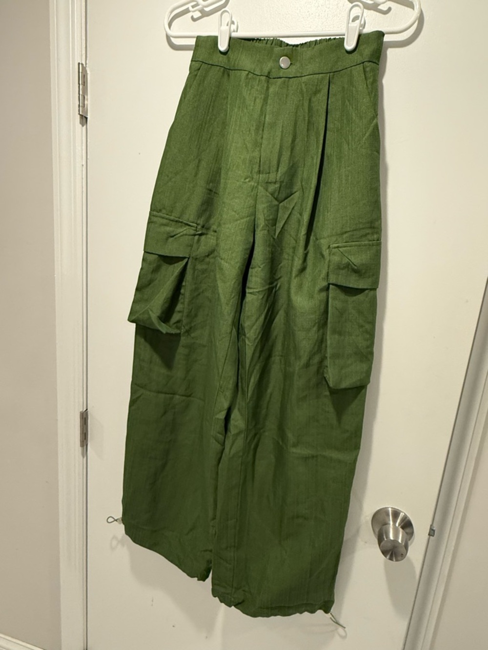 Halara Olive Green Wide-Leg Cargo Pants